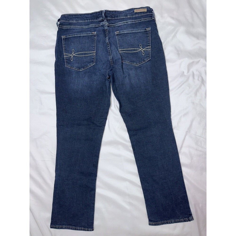 DENIZEN from Levi's Women’s Blue Dark Wash Slim Skinny Stretch Denim Jeans - Picture 7 of 8